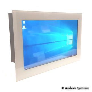 24" Touch Panel PC mit weißer Rahmenfront.